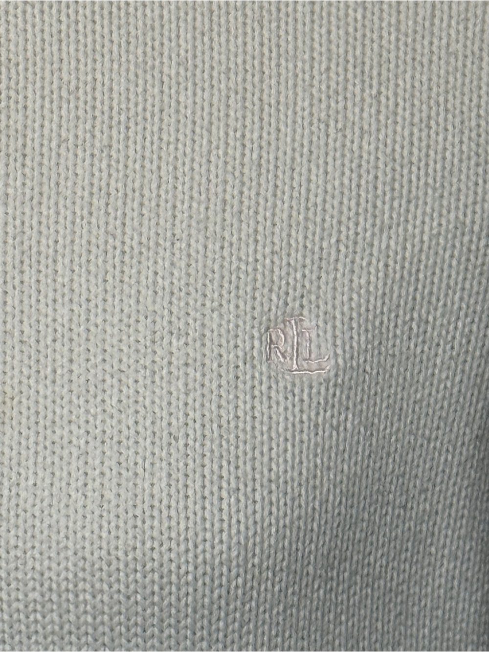 Vintage Lauren Ralph Lauren Cream 100% Cotton Turtleneck Sweater - Picture 3 of 12